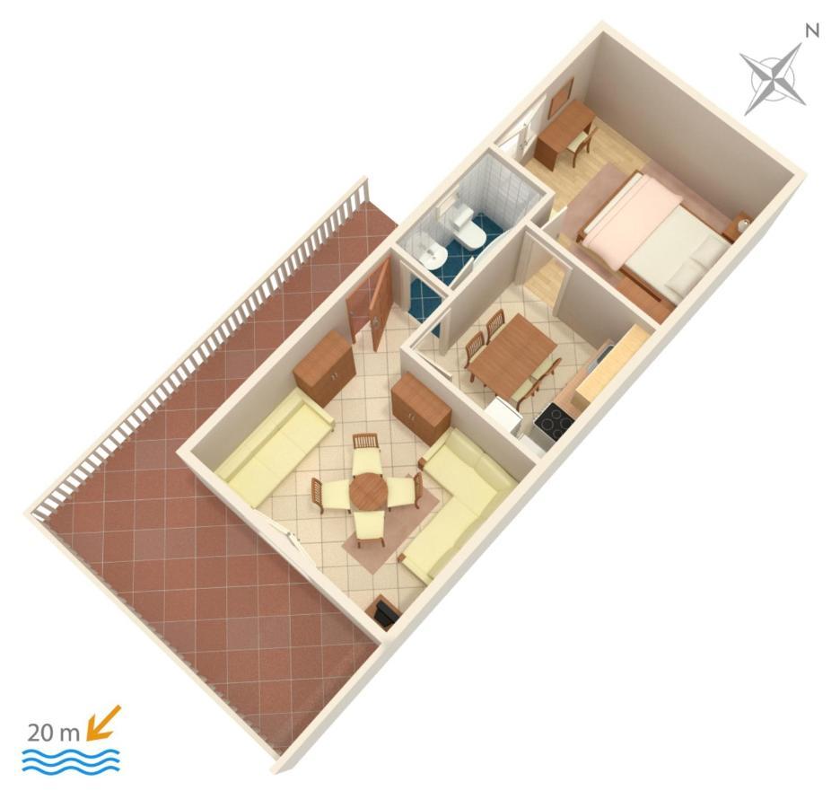 Apartment Milna 2461C Rukavac  Ngoại thất bức ảnh